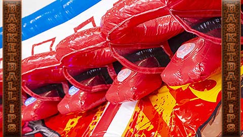 inflatable basketball game with electronic scoring