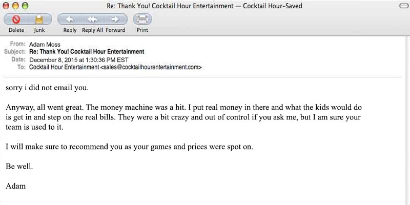 client feedback comments letter