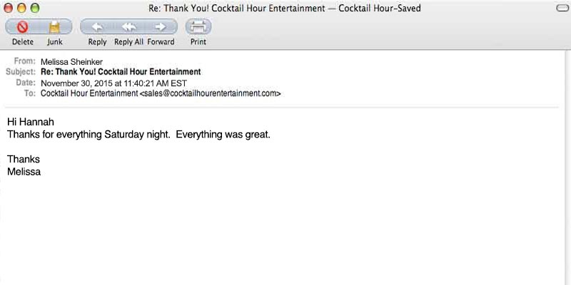 cocktail hour entertainment review