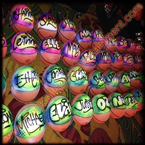 airbrush graffiti basketballs