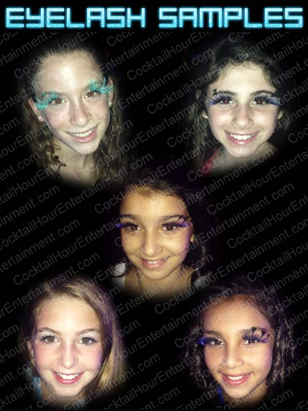 eyelash extension samples